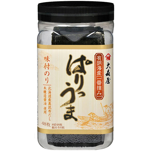 ぱりうま 卓上味付のり 8切48枚 1個画像