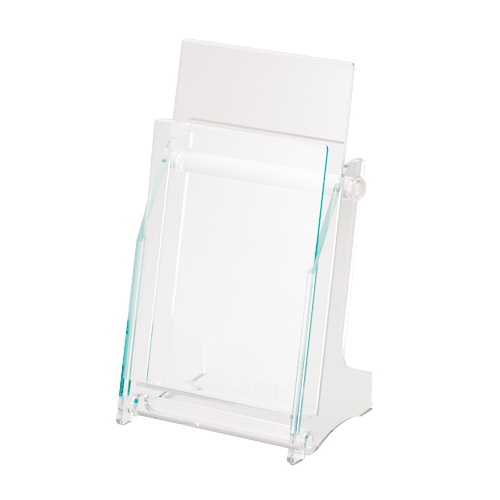 卓上ﾊﾟﾝﾌﾚｯﾄｽﾀﾝﾄﾞ ｱｸﾘﾙﾌﾚｰﾑ A4･3ﾂ折/長3封筒ｻｲｽﾞ 1列1段 1個画像