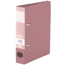 ﾛｯｸﾘﾝｸﾞﾌｧｲﾙ A5ﾀﾃ 2穴 280枚収容 背幅43mm ﾋﾟﾝｸ 1ｾｯﾄ(10冊)画像