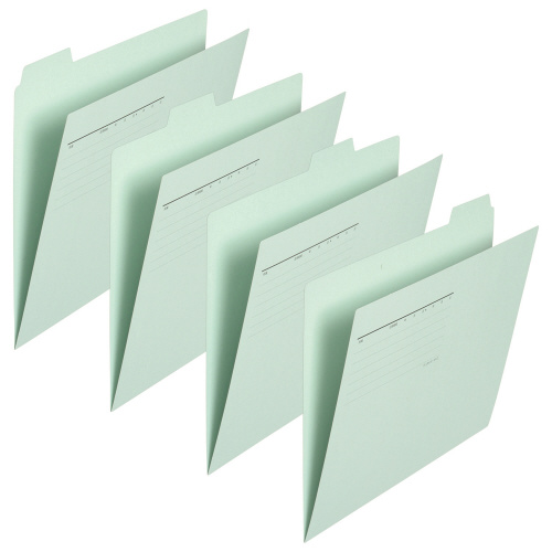 カットフォルダー　４山Ａ４横　ブルー×１０画像