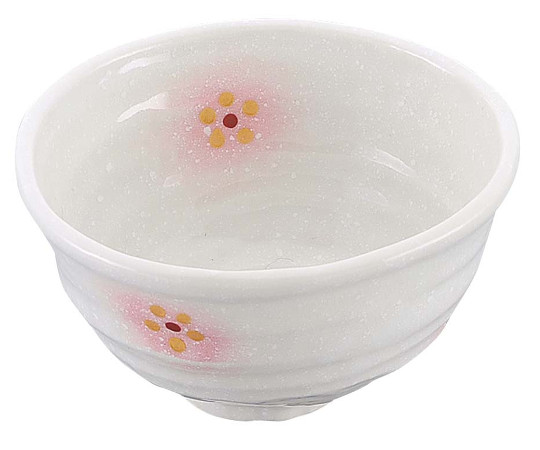 和食器コレクション　ピンク白吹小花　丼　4寸画像