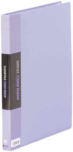 カラーベース固定式　Ａ４縦４０ポケット　青　５冊画像