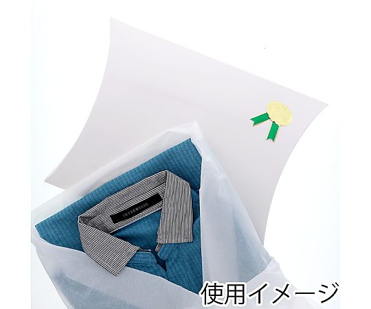 HEIKO 箱 ギフトボックス AX型(ピローボックス) AX-13 白 10枚 白いピローボックスが整然と並んでいる様子