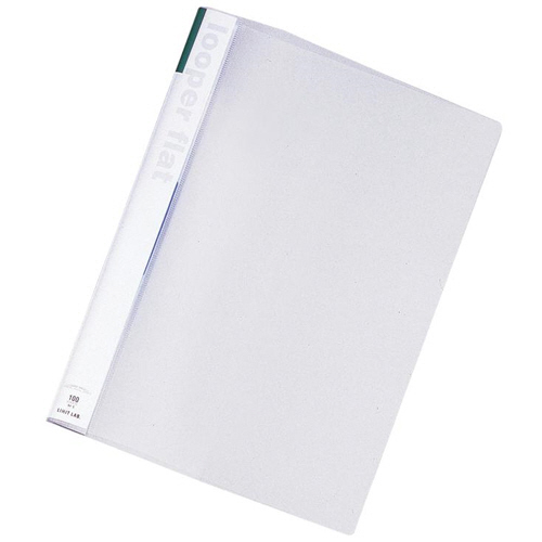 ﾙｰﾊﾟｰﾌﾗｯﾄ A4ﾀﾃ 2穴 100枚収容 緑 1ｾｯﾄ(25冊)画像