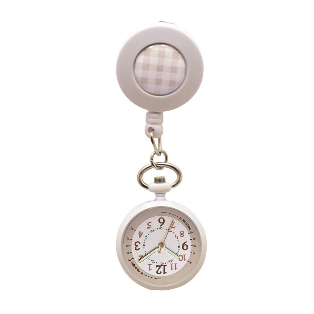 ナースウォッチ（リールクリップ付き）ホワイト