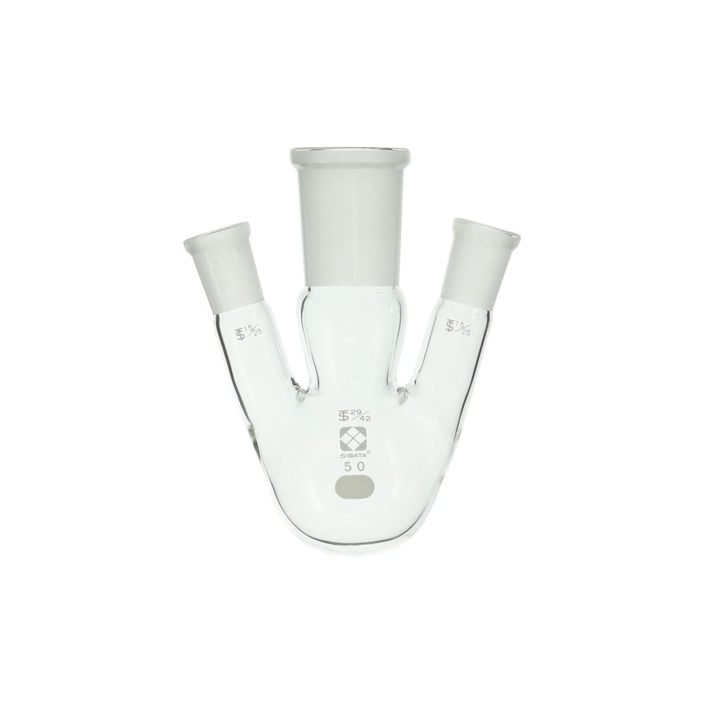 共通摺合三口丸底フラスコ　50mL画像