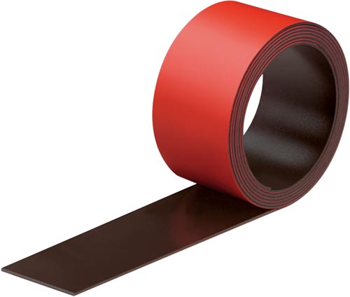 マグネットシート（スリムカラー）　２５ｍｍ　赤画像