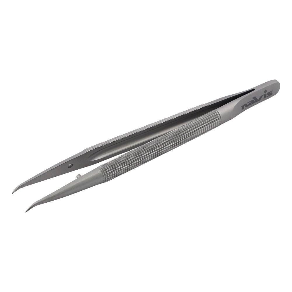 ラウンドハンドルマイクロピンセット　反画像