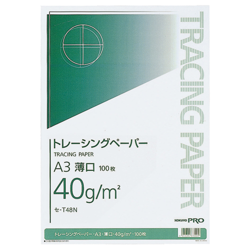 ﾅﾁｭﾗﾙﾄﾚｰｼﾝｸﾞﾍﾟｰﾊﾟｰ薄口(無地) A3 40g/m2 1ｾｯﾄ(500枚:100枚×5冊)画像