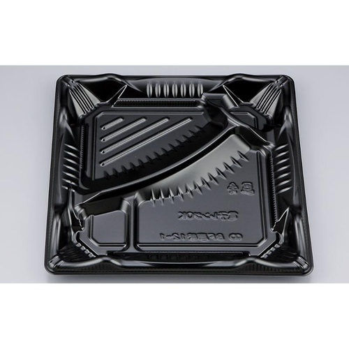 シーピー化成 弁当容器 BF恵味12-1 黒 本体(N)画像