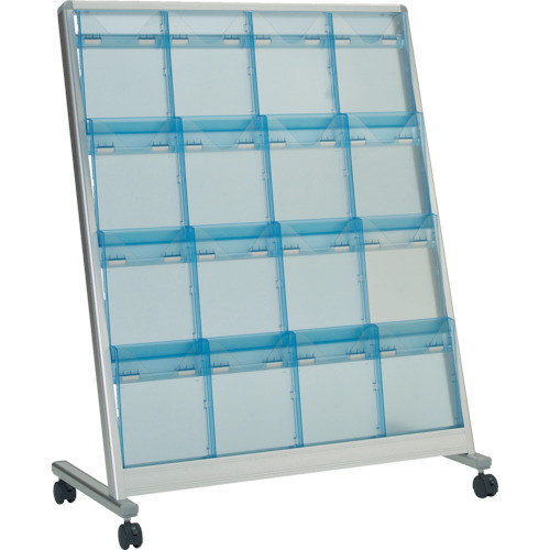 ﾊﾟﾝﾌﾚｯﾄｽﾀﾝﾄﾞ A4ｻｲｽﾞ対応 傾斜4列4段 1台