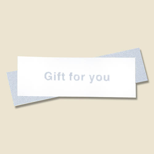 ギフトシール シルバーパイル ６３片画像