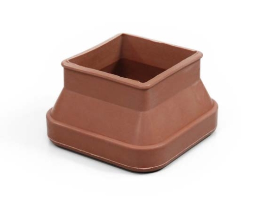 フリーサイズゴム脚キャップ(バラ) 角 40～50ミリ用 茶画像