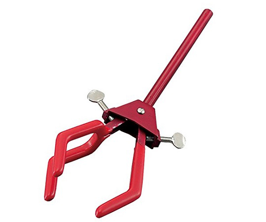 カラー両開きクランプ　大　赤