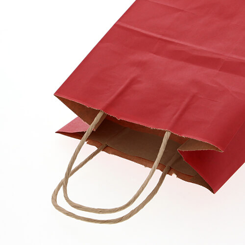 ギフトにピッタリ！華やかな赤の手提げ紙袋