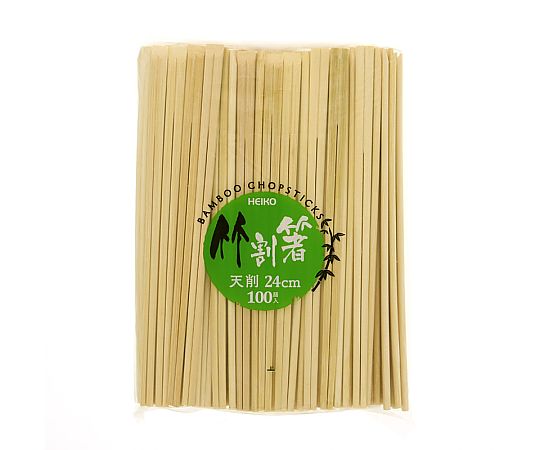 竹割箸 24cm 天削 100本入画像