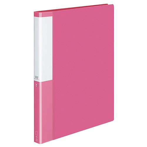 ｸﾘﾔｰﾌﾞｯｸ(POSITY) 替紙式 A4ﾀﾃ 30穴 15ﾎﾟｹｯﾄ付属 背幅27mm ﾋﾟﾝｸ 1冊画像