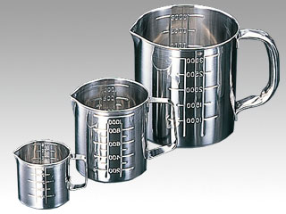 計量カップ SA18-8 口付水マス1L画像