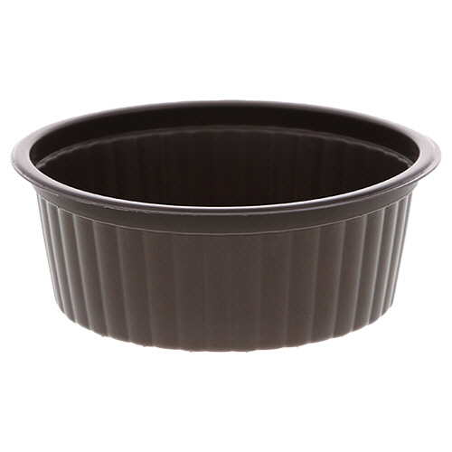 食品容器 ﾍﾞｲｸｯｸ BAKEQ 本体 96φ 180cc 茶 1ｾｯﾄ(2000個:50個×40ﾊﾟｯｸ)画像