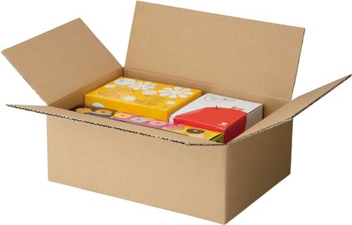 無地小型ダンボール　Ｍ　（底面Ｂ５）　２０枚