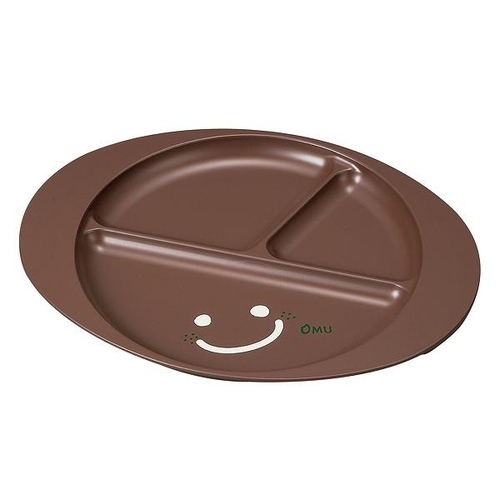 ランチプレート 27cm OMU SMILE 皿 食器 子供用食器 プラスチック 日本製 まよよ画像