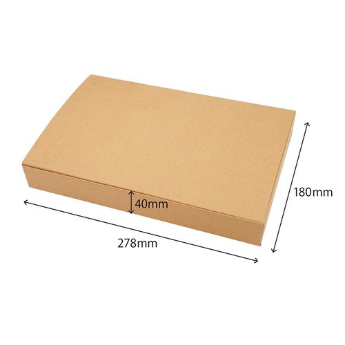 仕出し弁当容器 紙BOX一体型 90-60 クラフト エフピコチューパ 上部が開いたクラフト製の一体型容器が並べられた様子
