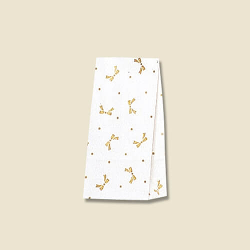 角底袋（リボン・金・幅90×マチ50×高175mm)画像