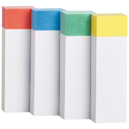 ふせん 50×15mm 色帯4色 1ｾｯﾄ(100冊:20冊×5ﾊﾟｯｸ)画像