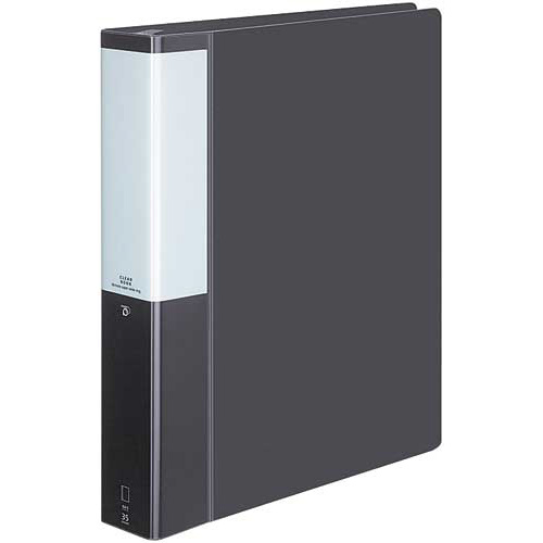 クリヤーＢポジティ替紙式濃灰Ａ４縦背幅５３ｍｍ画像