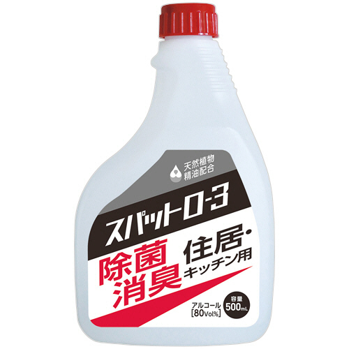 除菌消臭剤 ｽﾊﾟｯﾄO-3 つけかえ用 500mL 1本画像