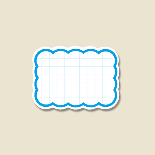 HEIKO 抜型カード 雲 M B 50枚画像