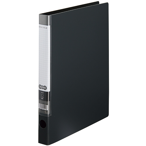 Oﾘﾝｸﾞﾌｧｲﾙ A4ﾀﾃ 2穴 150枚 ﾘﾝｸﾞ内径20mm背幅32mmﾀﾞｰｸｸﾞﾚｰ 1ｾｯﾄ(10冊)画像