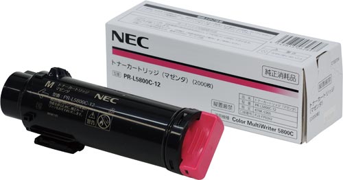 純正トナー　ＰＲ－Ｌ５８００Ｃ－１２　マゼンタ画像