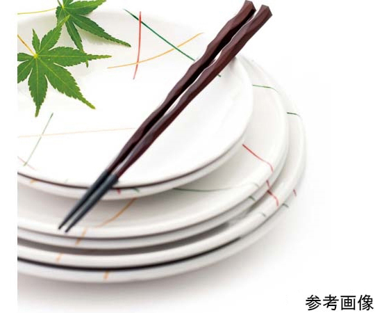 23cm 丸皿 マイントリオ 50個入 デザインがシンプルで清潔感のある丸皿が並んでいる様子