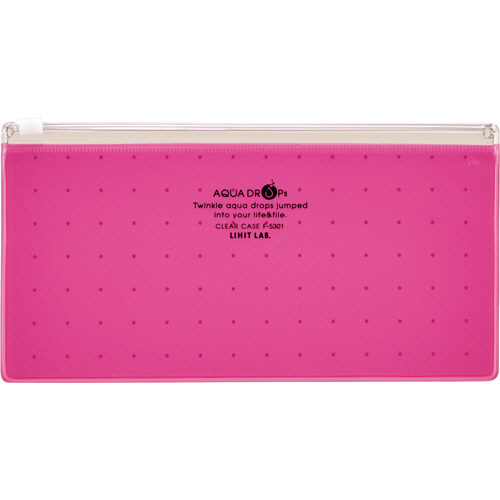 AQUA DROPs ｸﾘﾔｰｹｰｽ PEN(通帳) 赤 1枚画像