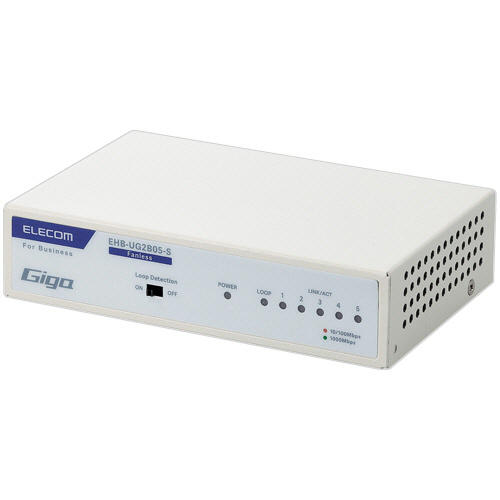 ﾚｲﾔｰ2 Giga対応 ｱﾝﾏﾈｰｼﾞｽｲｯﾁ 5ﾎﾟｰﾄ 1台画像