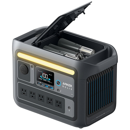 ﾎﾟｰﾀﾌﾞﾙ電源ANKERSolixC800 Plus PortablePowerStation 768Wh Dｸﾞﾚｰ 1台画像