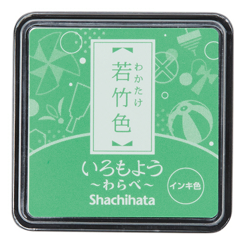 いろもよう わらべ ｽﾀﾝﾌﾟﾊﾟｯﾄﾞ 若竹色(わかたけいろ) 1個画像