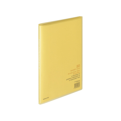 クリヤーブックキャリーオール固定Ａ４縦　２０Ｐ橙画像