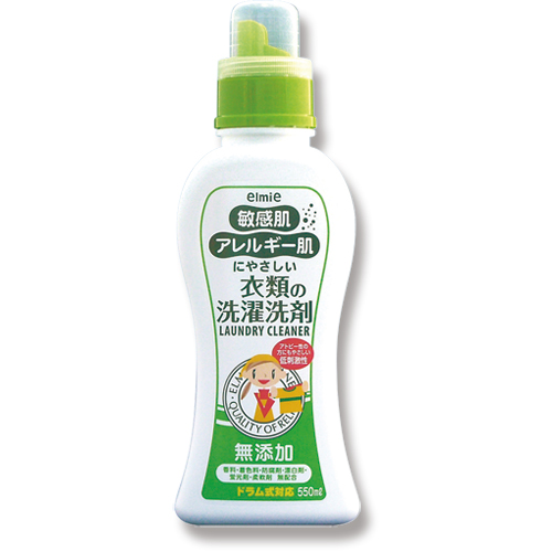 ｴﾙﾐｰ 敏感肌･ｱﾚﾙｷﾞｰ肌にやさしい衣類の洗濯洗剤 本体 550ml 1本画像