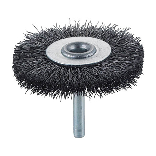 軸付ﾎｲｰﾙﾌﾞﾗｼ(軸径6mm)(ﾜｲﾔ鋼線) 線径0.3mm 外径65mm 1個画像