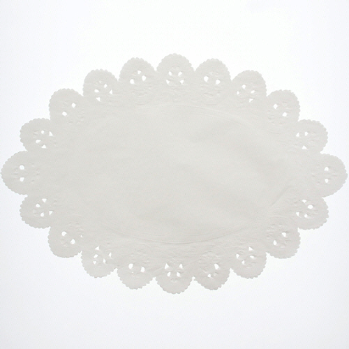 SWAN ﾚｰｽﾍﾟｰﾊﾟｰ 小判型 18号 1ｾｯﾄ(500枚:100枚×5ﾊﾟｯｸ)画像