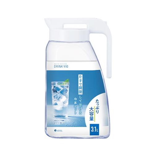 冷水筒 ドリンクビオ 3.1L ホワイト画像