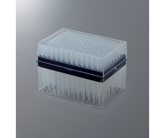 マイクロチップ 1000μl 80mm 96本立 ラック入り 未滅菌