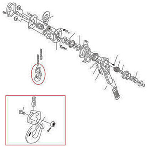 LB016用部品 ｸｻﾘ止めﾘﾝｸ 1個画像