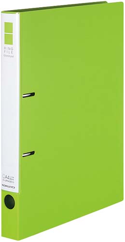 リングＦスリムスタイル黄緑Ａ４縦背幅３３ｍｍ１０冊画像