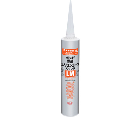 建築用シーリング剤 ボンド 変成シリコンコーク ノンブリード LM 320mL ライトグレー画像