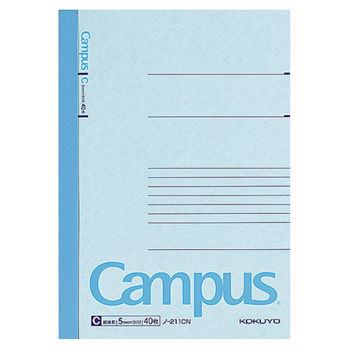 ｷｬﾝﾊﾟｽﾉｰﾄ(細横罫) B6 C罫 40枚 1冊画像