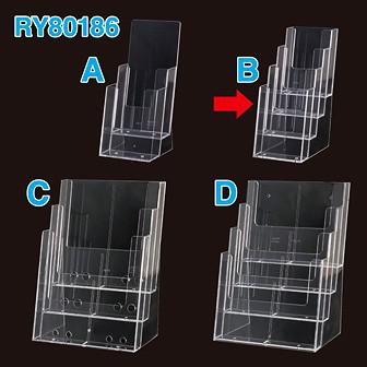 カタログホルダー （A4三つ折・4段）画像