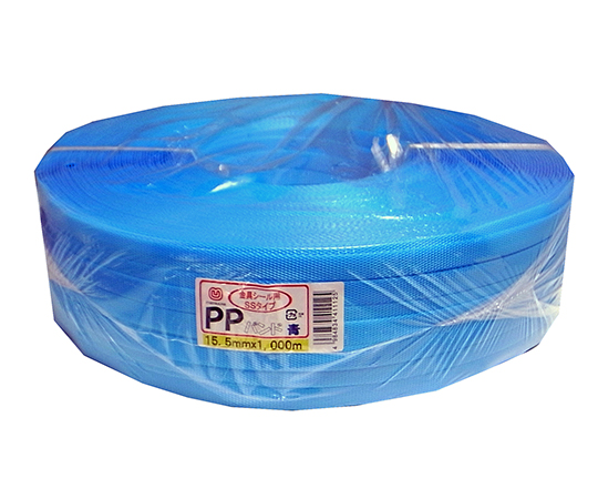荷造り・結束用PPバンド 15.5mm×1000m 青 5巻入画像